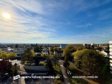 Großzügige 2-Zimmer-Wohnung mit traumhaftem Ausblick, zwei Balkonen und TG-Stellplatz in bester Lage, 97422 Schweinfurt, Wohnung